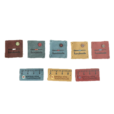 韩国进口真皮标签服装复古