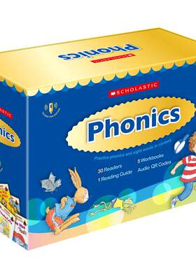 点读版 美国学乐英语自然拼读分级绘本36册套装1-5级别 Scholastic Phonics 英文原版 儿童小学启蒙英语练习册教材 搭配点读笔使用