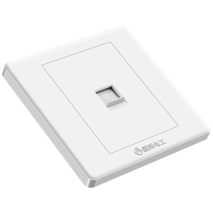 86型网线面板网络插座六类千兆双网口电脑电话电视一体暗装面板