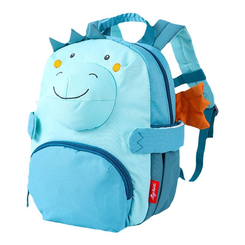 sigikid 小恐龙儿童书包卡通可爱幼儿园超轻便双肩背包配挂件玩偶
