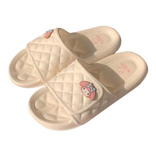 细细条三丽鸥美乐蒂联名居家拖鞋少女心室内防滑EVA软底凉拖女夏