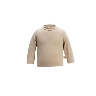 whitewheat男童26秋冬季新款上衣女孩立领长袖宝宝纯色洋气打底衫