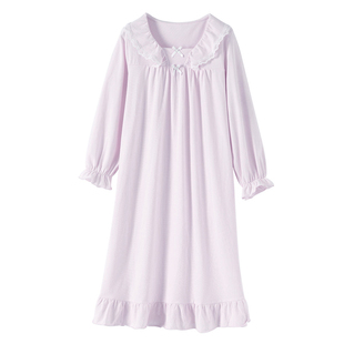 顶呱呱纯棉女童睡裙春秋小女孩长袖儿童睡衣公主中长裙宝宝连衣裙