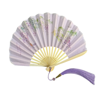 原创古风贝壳扇子折扇中国风刀扇葵形扇小巧随身女扇便携折叠扇夏