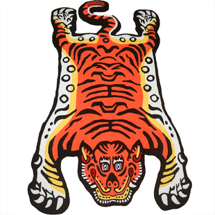tufting植绒Panthera tigris藏地经典西藏镇宅老虎地垫地毯簇绒