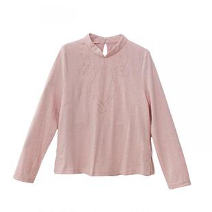 布符新中式「羊毛针织提花造型珠绣旗袍上衣」2025年秋季长袖女装