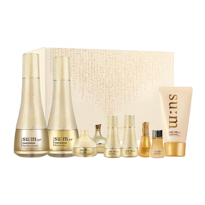 苏秘高端罗马鎏金水乳霜套盒