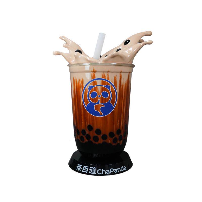 仿真网红奶茶杯雕塑饮品店模型