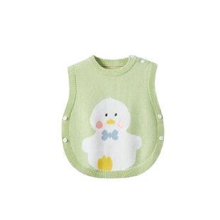 贝肽斯儿童毛衣婴儿马甲春秋针织提花儿童保暖背心新生儿保暖外穿