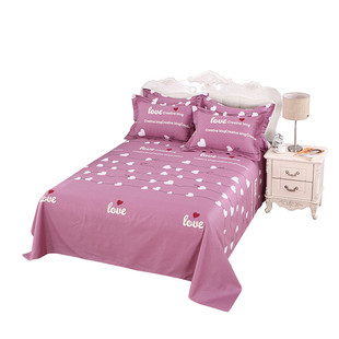 全棉床单单件学生宿舍1.5米单人床纯棉布被单双人1.8米2m单子