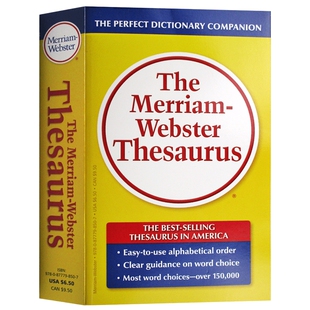 韦氏同义词词典 英文原版 The Merriam Webster Thesaurus 麦林韦氏英语同义词辞典 韦氏英英词典字典 可搭Word Power Made Easy