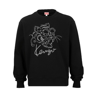 KENZO/高田贤三男士全棉圆领套头卫衣男秋冬新款XY推广