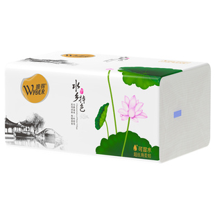 48包唯得纸巾M码加大水乡特色抽纸卫生纸擦手纸家用整箱面巾纸抽