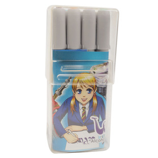 日本内田美辉marvy软头酒精油性马克笔12/24/36/72色漫画插画手绘套装