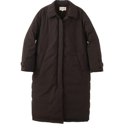 WHM气质慵懒厚羽绒翻领长外套