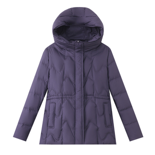 中老年羽绒服女士保暖白鸭绒2025年新款洋气小个子妈妈秋冬装外套