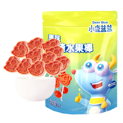 宝妈常买小鹿蓝蓝山楂棒棒糖