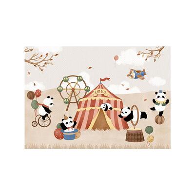 meitinghome熊猫儿童房墙布壁纸