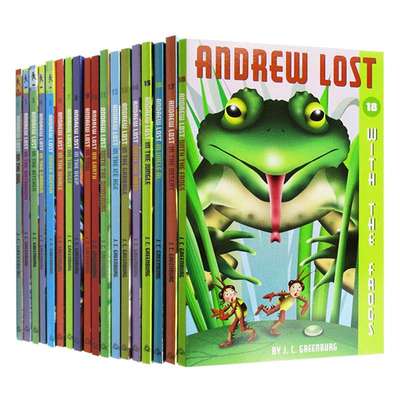 英文原版 Andrew Lost 18册 安德鲁不见了系列章节书18册 自然科学科普小百科 美国小学推荐课外英语读物 英文版原版书籍
