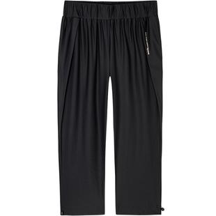 鸿星尔克运动裤春季新款直筒休闲百搭抽绳女萝卜裤九分裤长裤子