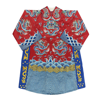 戏曲花脸老生蟒袍皇帝团龙男蟒