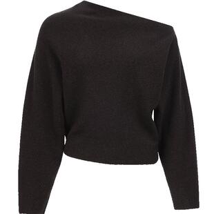 Vero Moda针织衫女2026春新款含绵羊毛兔毛斜肩毛衣上衣326124013