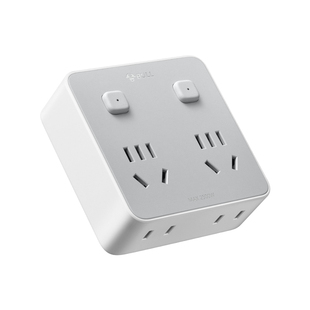 公牛86型扩展插座分控开关面板一转四多功能电源多孔位插头转换器