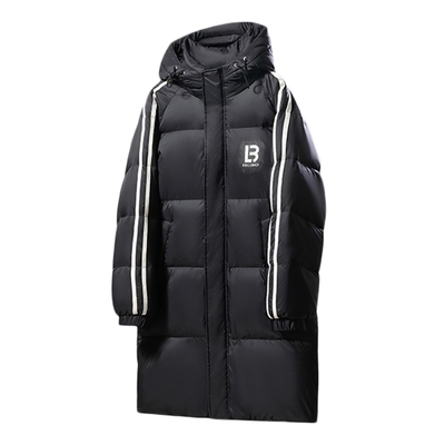 迈特优连帽冬季中长款羽绒服保暖