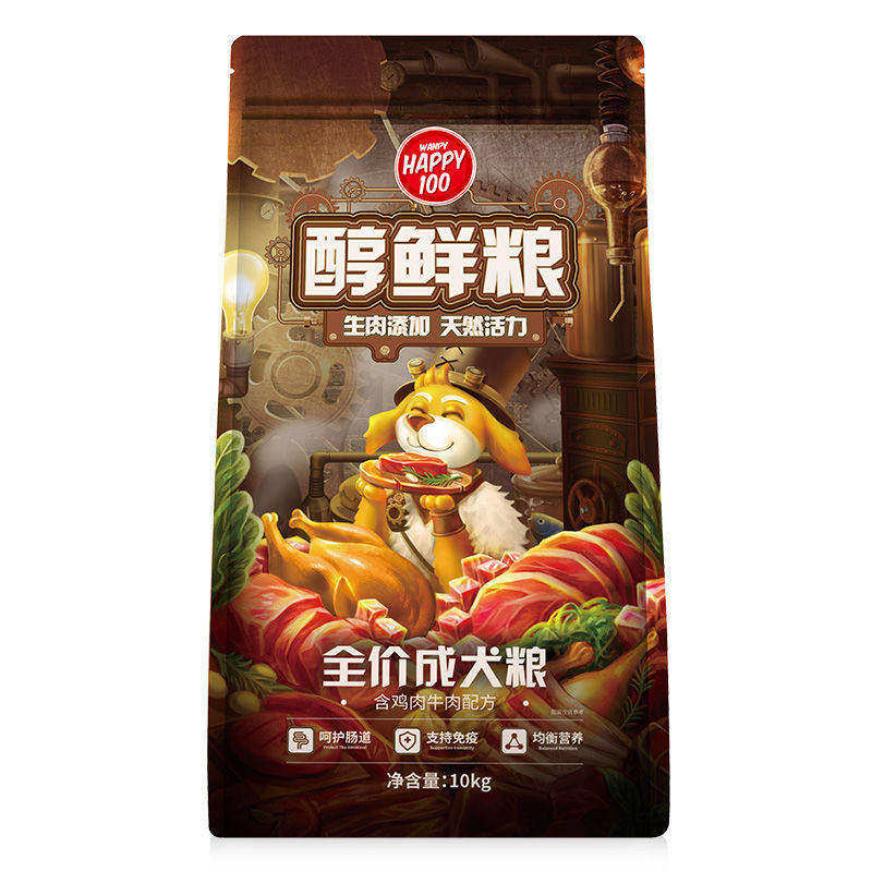 顽皮醇鲜狗粮泰迪金毛10kg犬粮