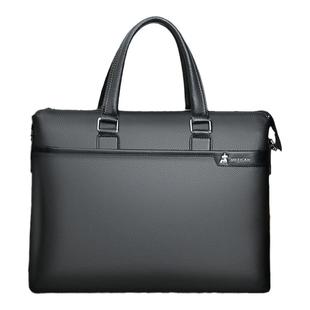 稻草人真皮手提包男2026新款商务休闲公文包纯头层牛皮单肩斜挎包