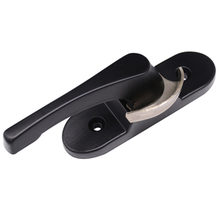 加厚月牙锁塑钢窗锁扣月牙锁铝合金推拉门窗锁扣老式平移门窗钩锁