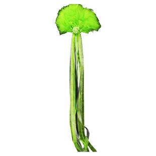 绢纱七仙女羽毛扇形头饰全新头花汉服紫色长飘带饰品古风侠女发饰