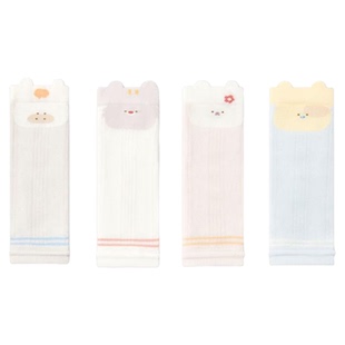 贝肽斯宝宝护膝袜春夏薄款腿套网眼透气婴儿长筒袜爬行护腿学步S