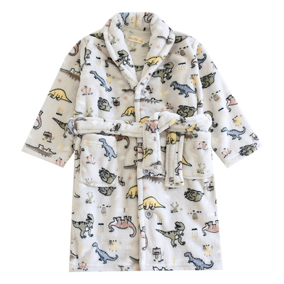 儿童睡袍珊瑚绒法兰绒中大童男童