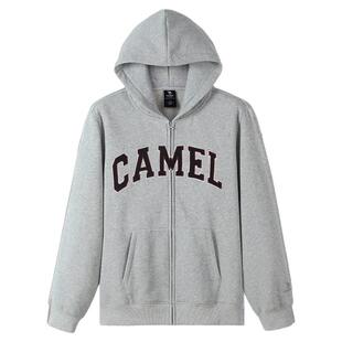 骆驼加绒外套女款男款秋冬季美式帽衫拉链卫衣情侣上衣长袖运动服