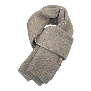 盈妹治愈色系减龄绿色羊毛针织毛线小围脖百搭学生短款女冬季围巾