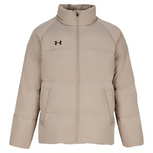 安德玛男士短款羽绒服2025秋冬新款保暖立领加厚鸭绒外套25600801