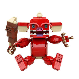 塞尔达传说波克布林积木游戏周边猪头怪物公仔模型小颗粒儿童玩具