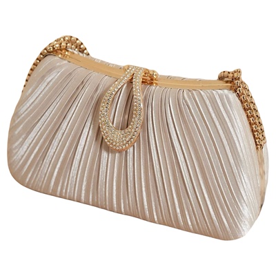 包包富家千金晚宴包缎面女包大容量配礼服旗袍手提包单肩斜挎包