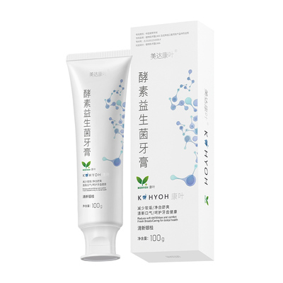 美达康叶益生菌牙膏长效清新