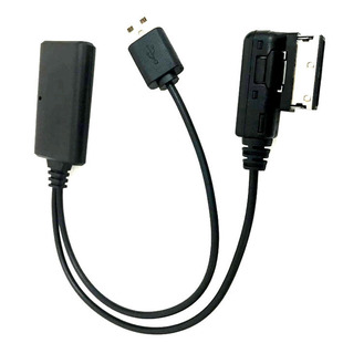 适用MDI奥迪ami蓝牙接收器播功放模块车载数据线A6L A4L q5音响线
