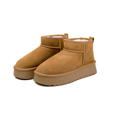 【退换包邮免费试穿】真皮短靴