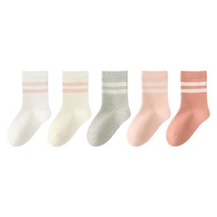 儿童袜子女童纯棉a类秋冬10A抗菌防臭吸汗女孩大童学生棉袜中筒袜