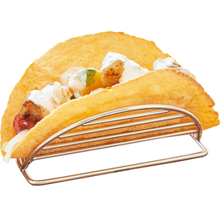 创意西餐厅创意餐具不锈钢304墨西哥TACO架子玉米薄饼Holder