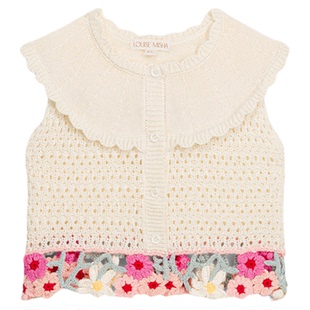 Little现货 法国louise misha SS26春夏女童针织上衣背心短裤开衫