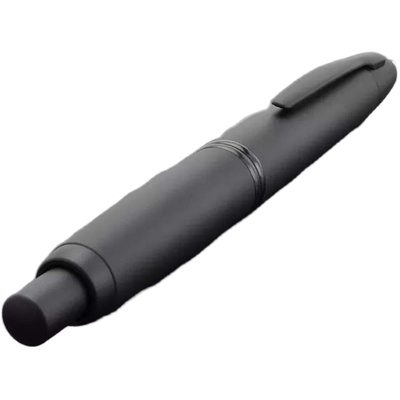 百乐一航按动磨砂黑黑铬按压钢笔