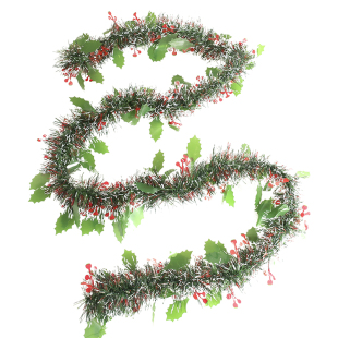 绿昔草条圣诞节装饰圣诞树毛条彩条拉条新年彩带藤条耶诞假草藤蔓