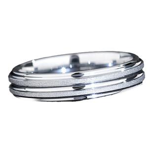 飒雅戒指男潮高级感小指尾戒女磨砂对戒简约时尚百搭钨金个性指环