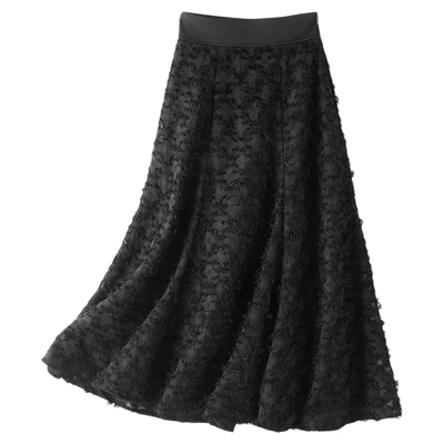 8811-流苏立体剪花鱼尾裙