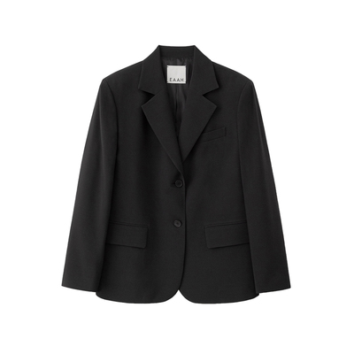 EAAH 女装2026春季 老钱风极简西装宽松廓形两粒扣职场外套